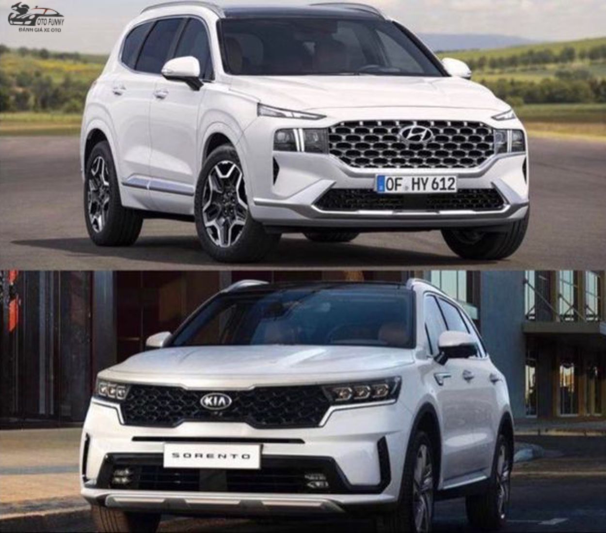 So sánh Sorento 2021 và SantaFe 2021